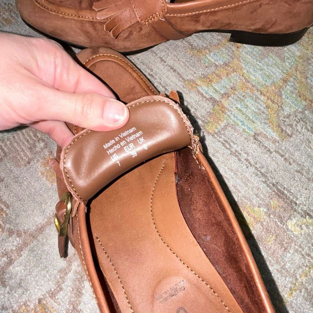 Aldo brown suede kiltie loafer dress shoe sz 7 - Picture 4 of 4